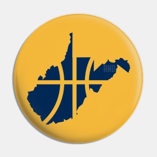 West Virginia Basketball Pin