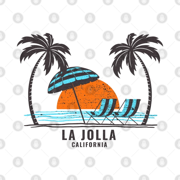 La Jolla California by Eureka Shirts