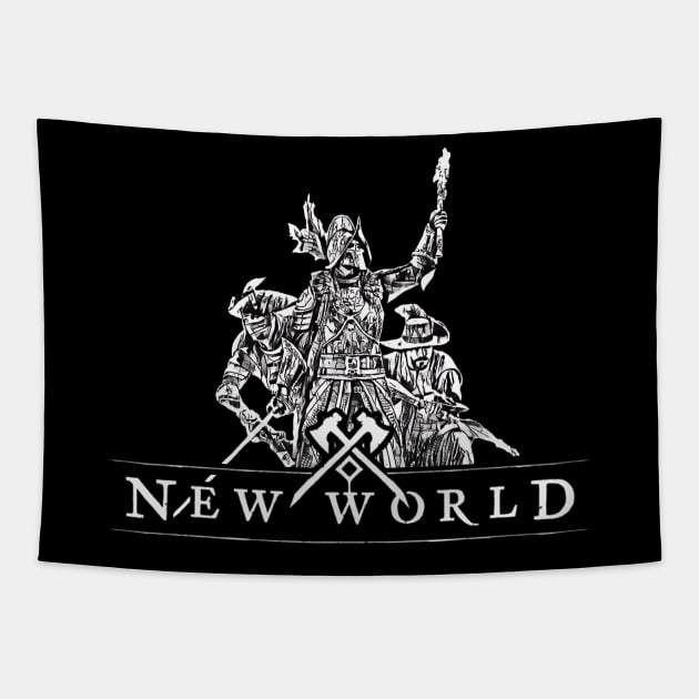 New World MMO Game T-Shirt Tapestry by tortoiseman