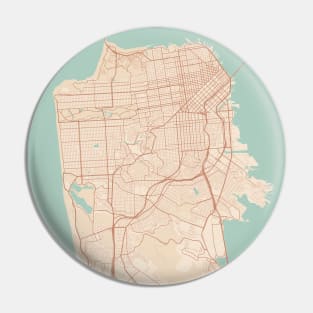 San Francisco City Map Pin