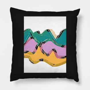 Wavelength abstract art Pillow