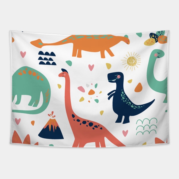 Dinosaur  patterns 1 Tapestry by busines_night
