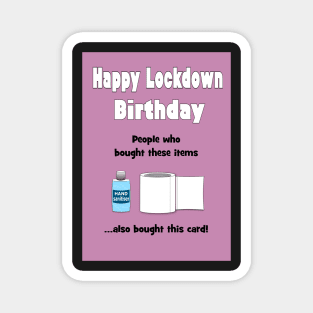 Lockdown birthday card inspired by search engines Magnet