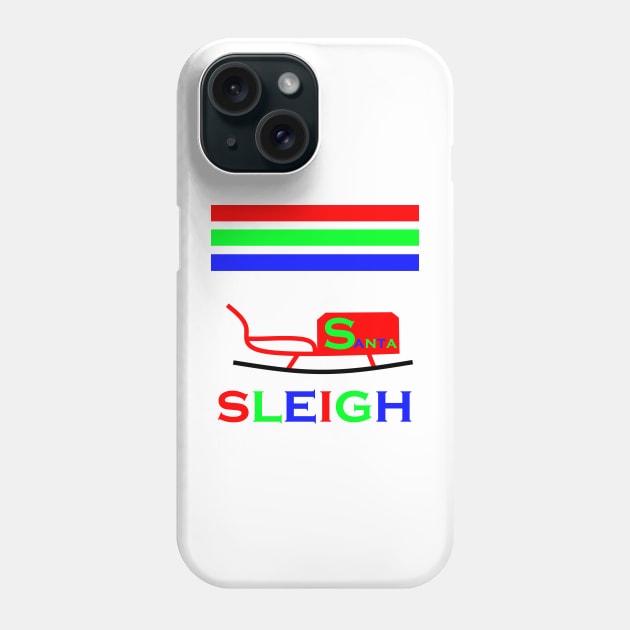 Santa Sleigh Phone Case by simonjgerber