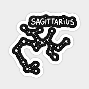 Zodiac Sign - Sagittarius Black Magnet