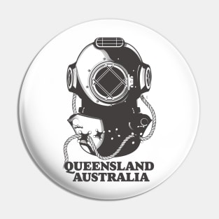 Queensland Australia Diving poster Pin