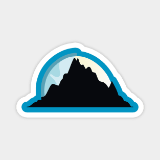 minimalist scenic silhouette Magnet