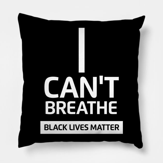 I Can't Breathe - Black Lives Matter T-Shirt Pillow by smartrocket