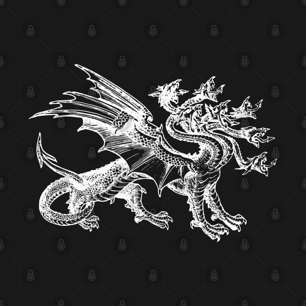 Mythical Heraldic Hydra by Vintage Boutique