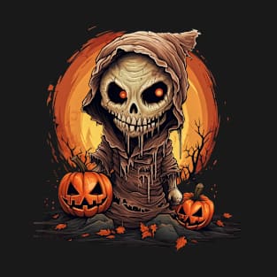 Eerie Halloween Ghoul, Spooky Season Delight T-Shirt