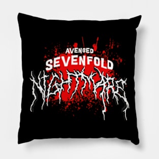 retro house of avenged v1 Pillow