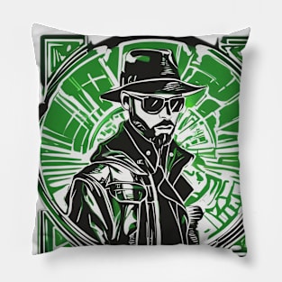 Mysterious Noir Detective Artwork No. 600 Pillow