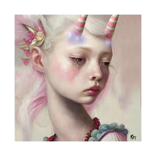 She was a sort of unicorn, created in Midjourney by Kim Turner Art by KimTurner