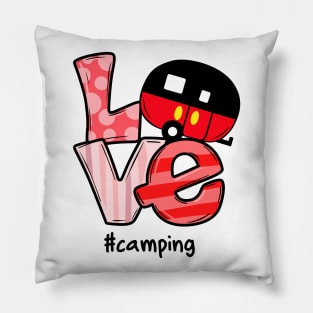 Love Camping Pillow