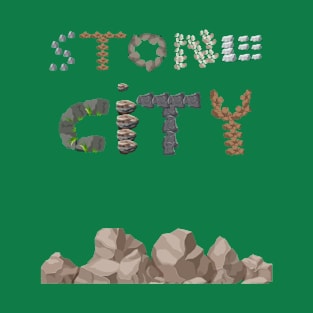 Stone City on Men's T-shirt T-Shirt