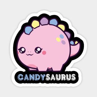 Candysaurus Stegosaurus Dinosaur Halloween Candy Corn Magnet