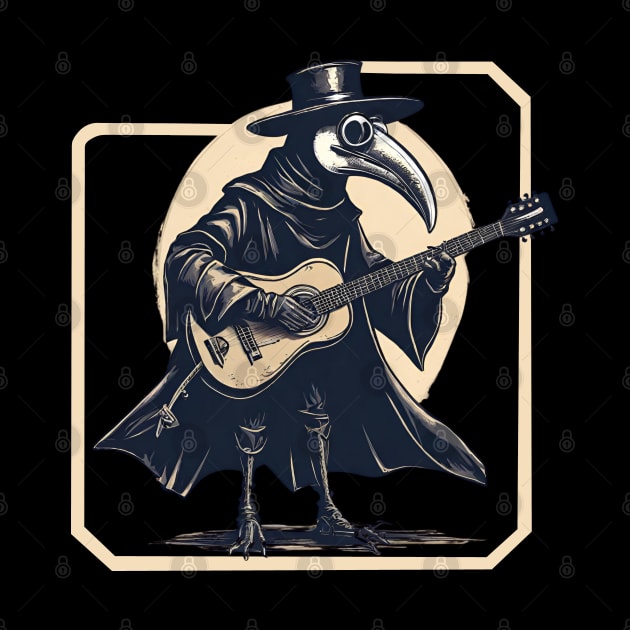 Plague Doctor Guitarist by Ilustradamus