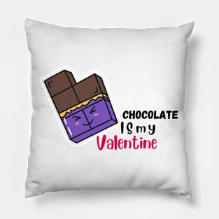 Music is my valentine printed Pillow