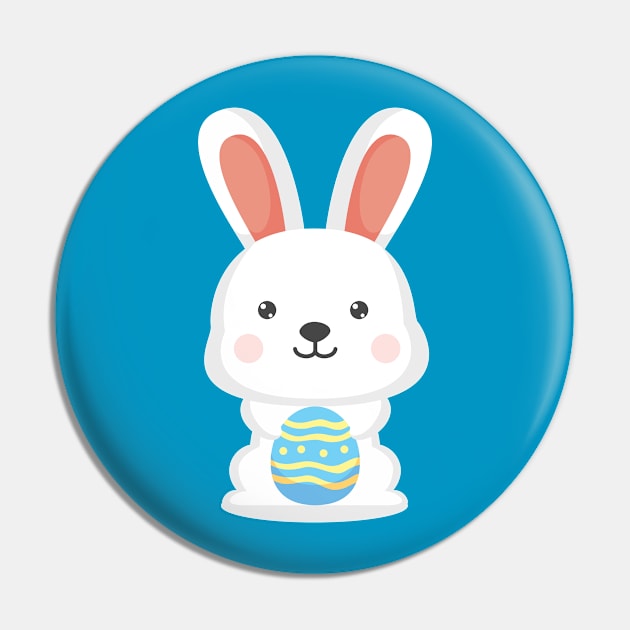 Easter Bunny - Happy Easter Pin by vladocar