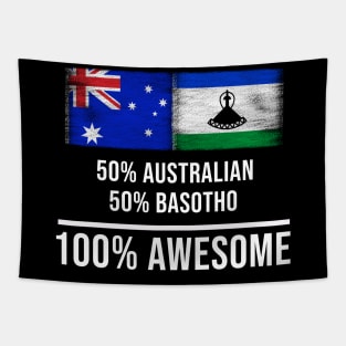 50% Australian 50% Basotho 100% Awesome - Gift for Basotho Heritage From Lesotho Tapestry