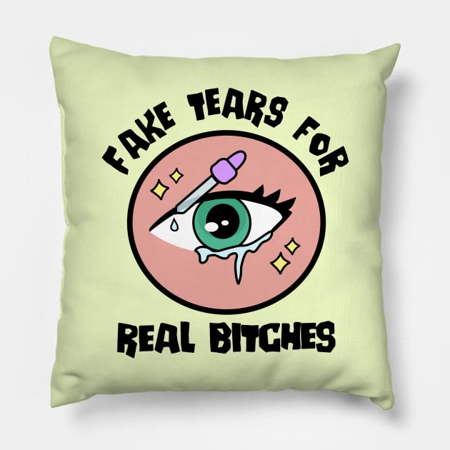 Fake Tears Pillow by Brunaesmanhott0