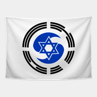 Korean Israeli Multinational Patriot Flag Series Tapestry