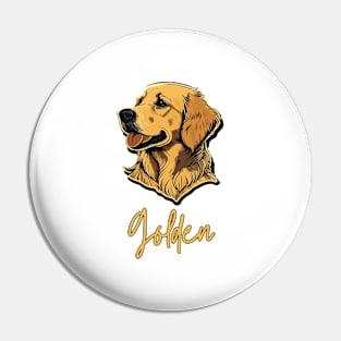 Golden Retriever Dog Pin