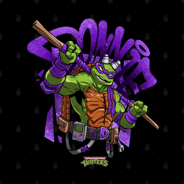 Teenage Mutant Ninja Turtle Donnie - Graffiti Cartoon by KNTG