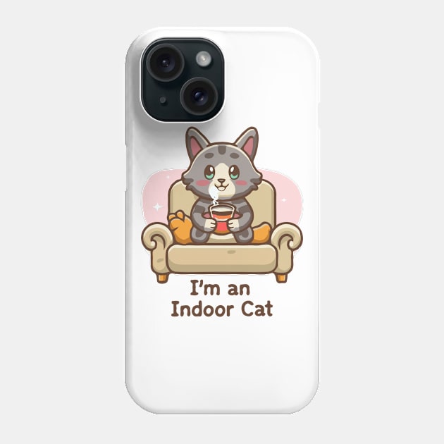 I'm An Indoor Cat. Funny Phone Case by Chrislkf