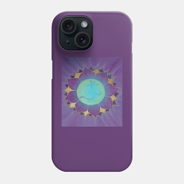 Vishuda, crown chakra Phone Case by shimaart