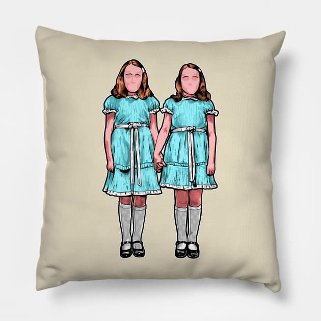 The Twins Pillow by AMOS_STUDIO