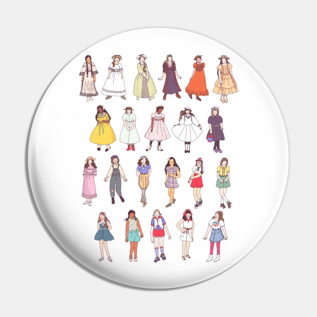 American Gals in Summer Pin by librariankiddo