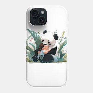 Cute Giant Panda Animal Loving Cuddle Embrace Children Kid Tenderness Phone Case