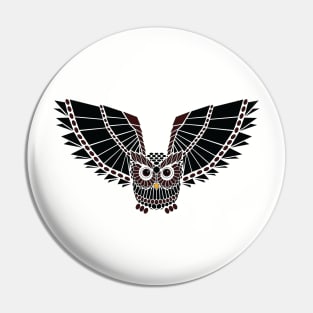 The Great Geometric Owl Pin