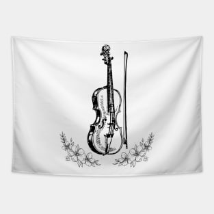 Cello and bow Tapestry