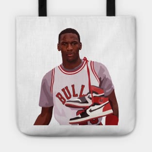 Michael Jordan of the Chicago Bulls Tote