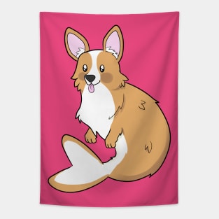 Corgi Mermaid Tapestry