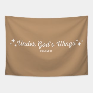 Under God's Wings - Psalm 91 Bible Verse Tapestry