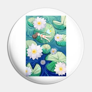 Girl And Flowers In Summer Day Pin