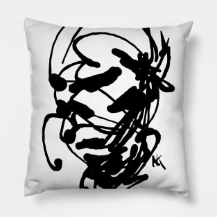 Samurai face Pillow