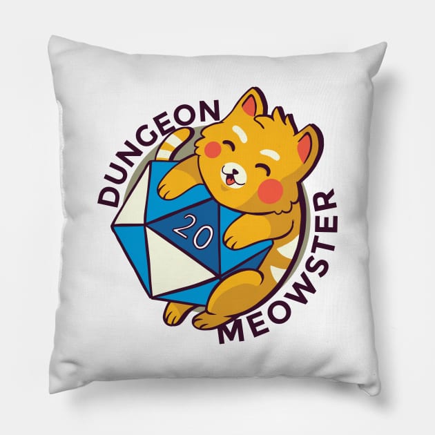 DUNGEON MEOWSTER Pillow by madeinchorley