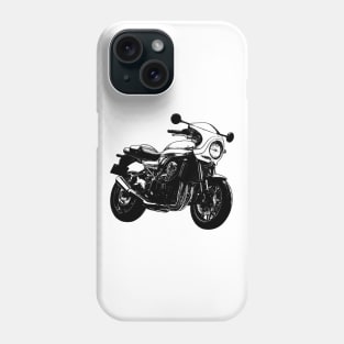 Z900RS Cafe Racer Black and White Phone Case