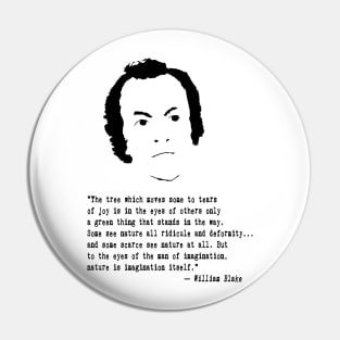 William Blake Quote Pin