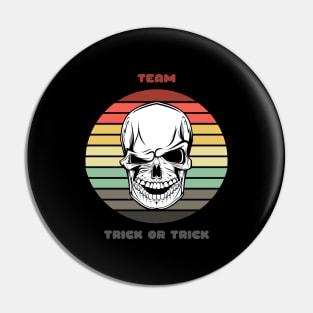 Sunset Skull / Team Trick or Trick Pin