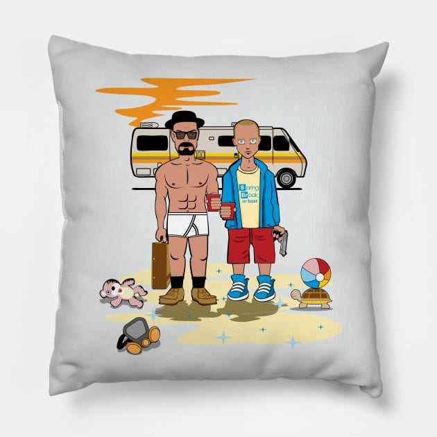 Spring Breaking Bad Pillow by LouMax