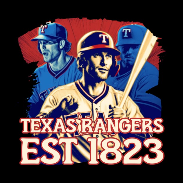 TEXAS RANGERS EST 1823 by Pixy Official