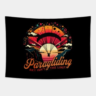Paragliding Sky isn't the Limit Design Tapestry