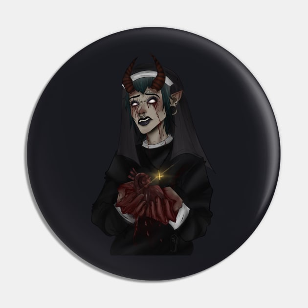 Nun Pin by Witchymorgue