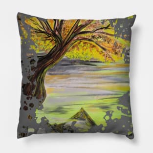 Over Looking Tree Pillow