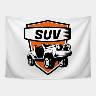 SUV Car Logo Tapestry